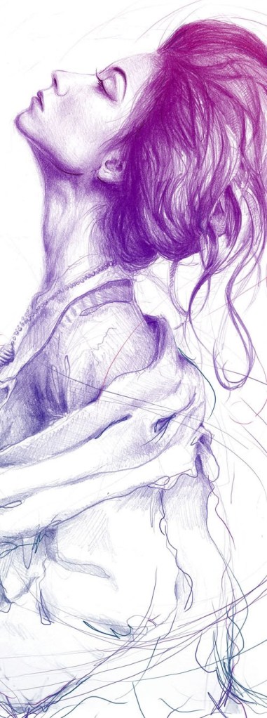 hand drawn portrait woman