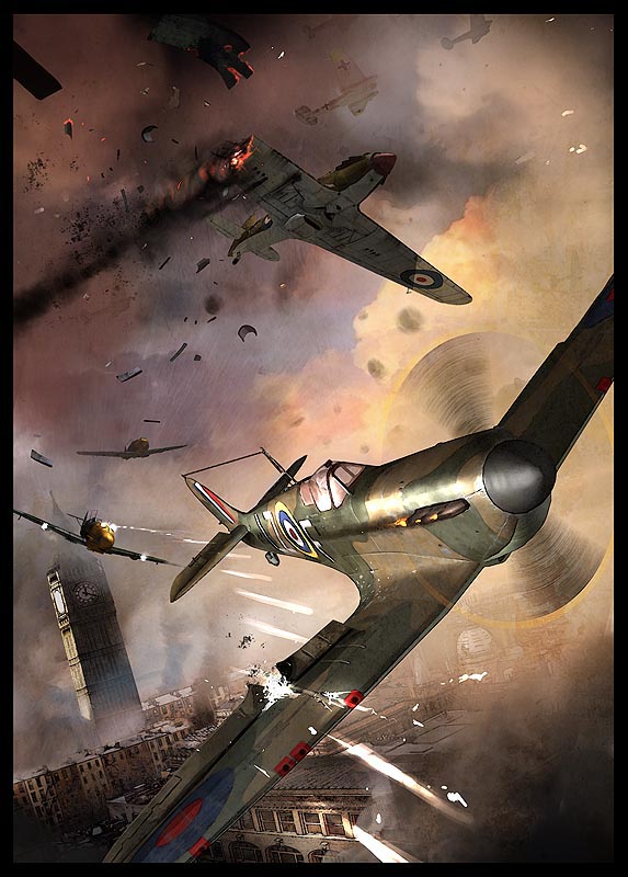 war blitz illustration