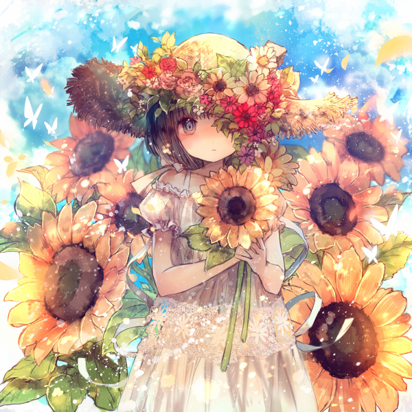 flowers anime art